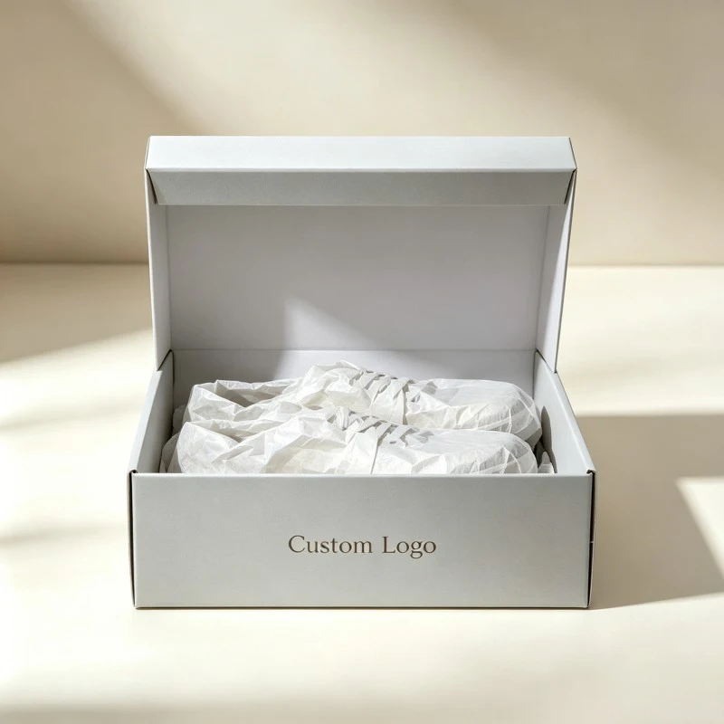 Scatola ondulata all'ingrosso per scarpe, materiale resistente, imballaggio personalizzato per scarpe, adatto a scarpe in pelle e scarpe sportive.