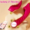 Rosso (Vibratore Dildo con Movimento di Spinta Rimovibile)