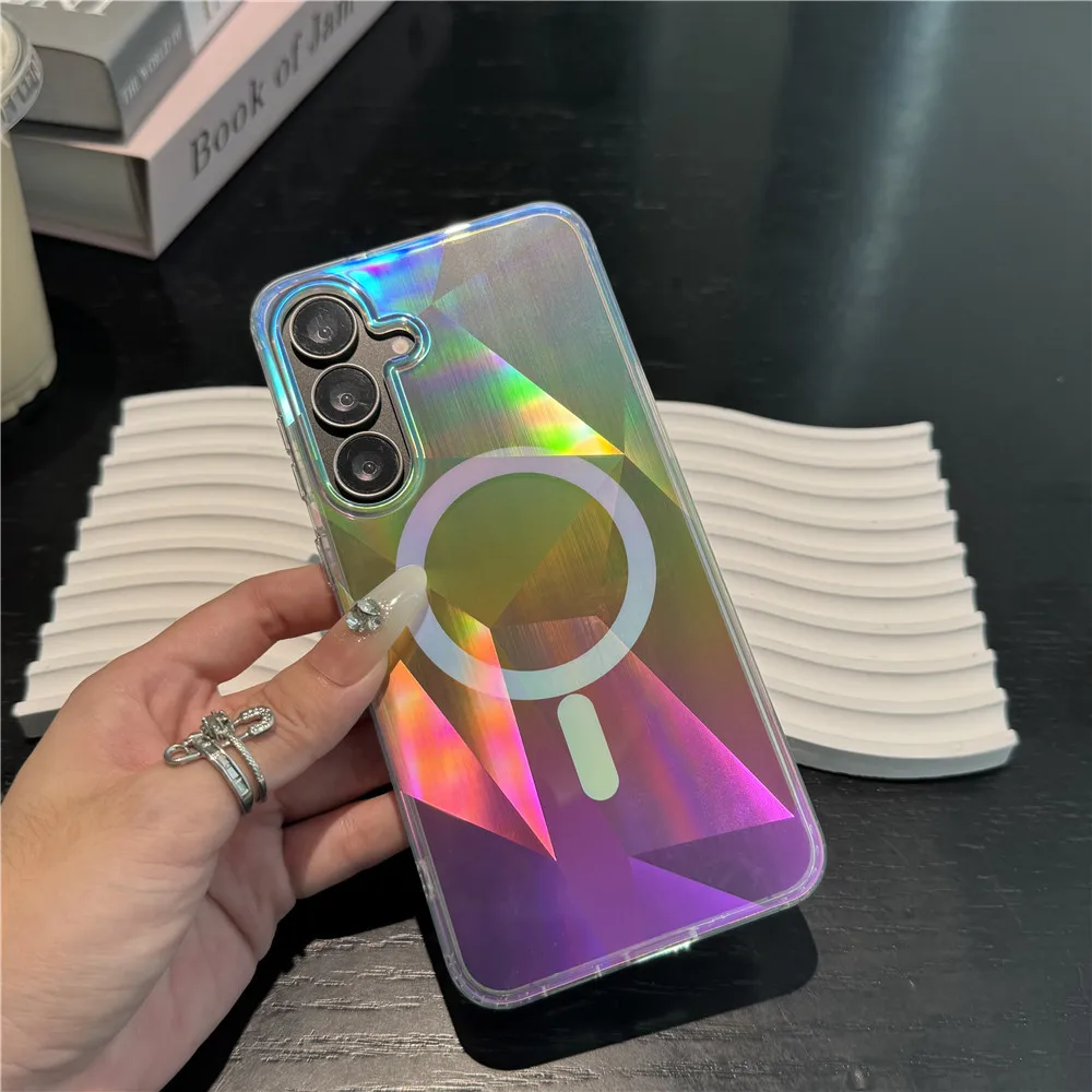For Samsung S26 New Gradient Magnetic Phone Case IMD TPU PC Protective Phone Case Cover for Samsung Galaxy S26 Plus Ultra