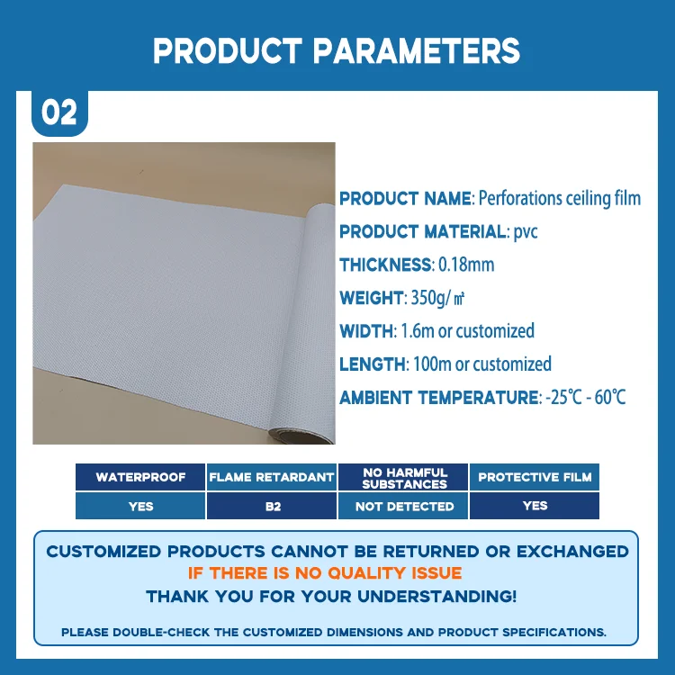 factory wholesale single layer double layer pvc perforations film-1