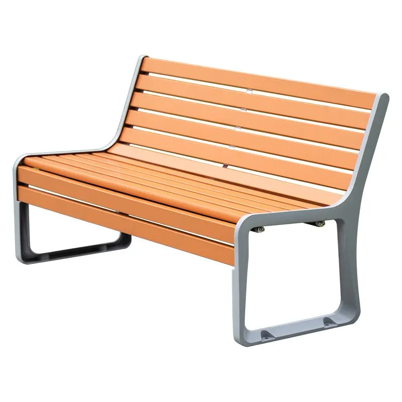 Durable Rain-proof Sun-Proof Aluminum Plastic Wood Patio Furniture Outdoor Park Bench Seat Street Bench