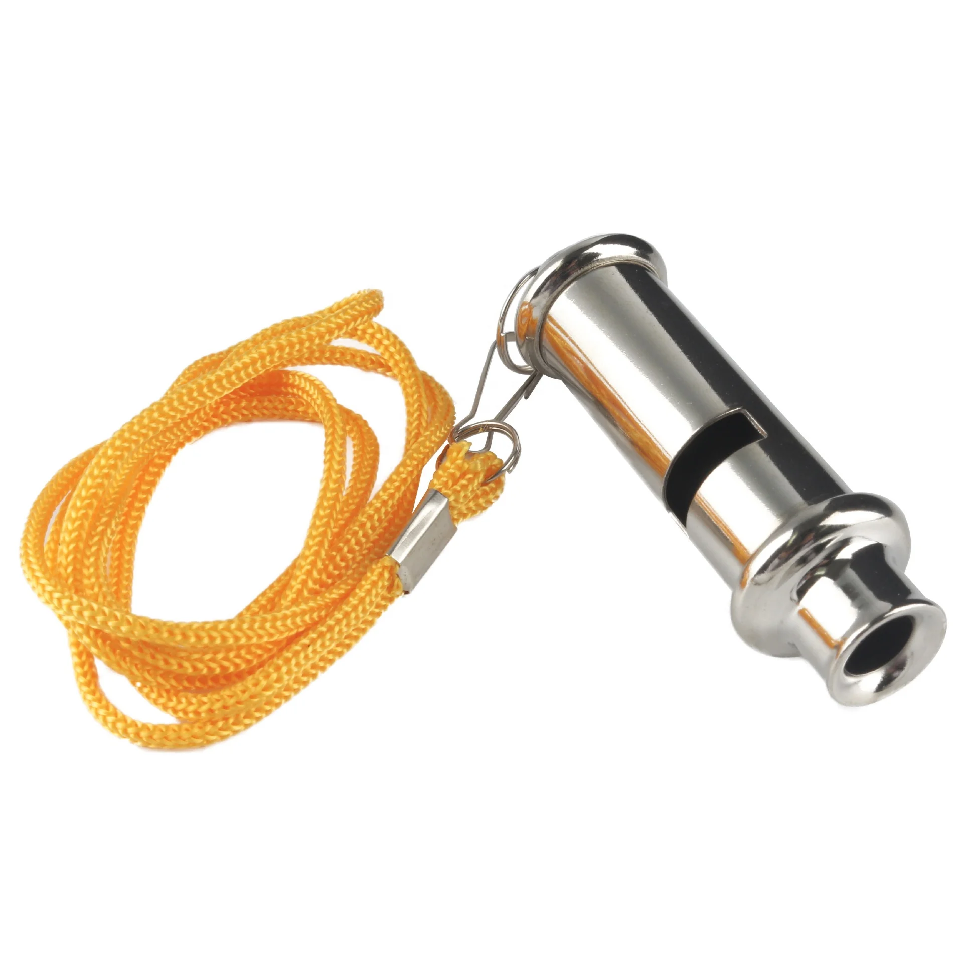 Metal Whistle With Lanyard Loud Crisp Sound Sports Whistle For Referees