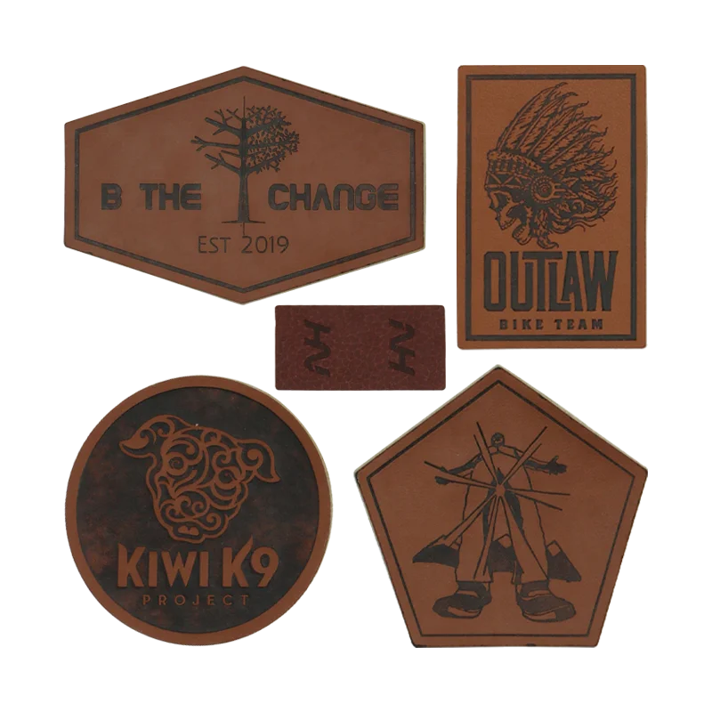 Customize Embossed Leather Patches Sew on Clothing Neck Shirt Logo Tag Jeans Self Adhesive Label Women Bags Handbags