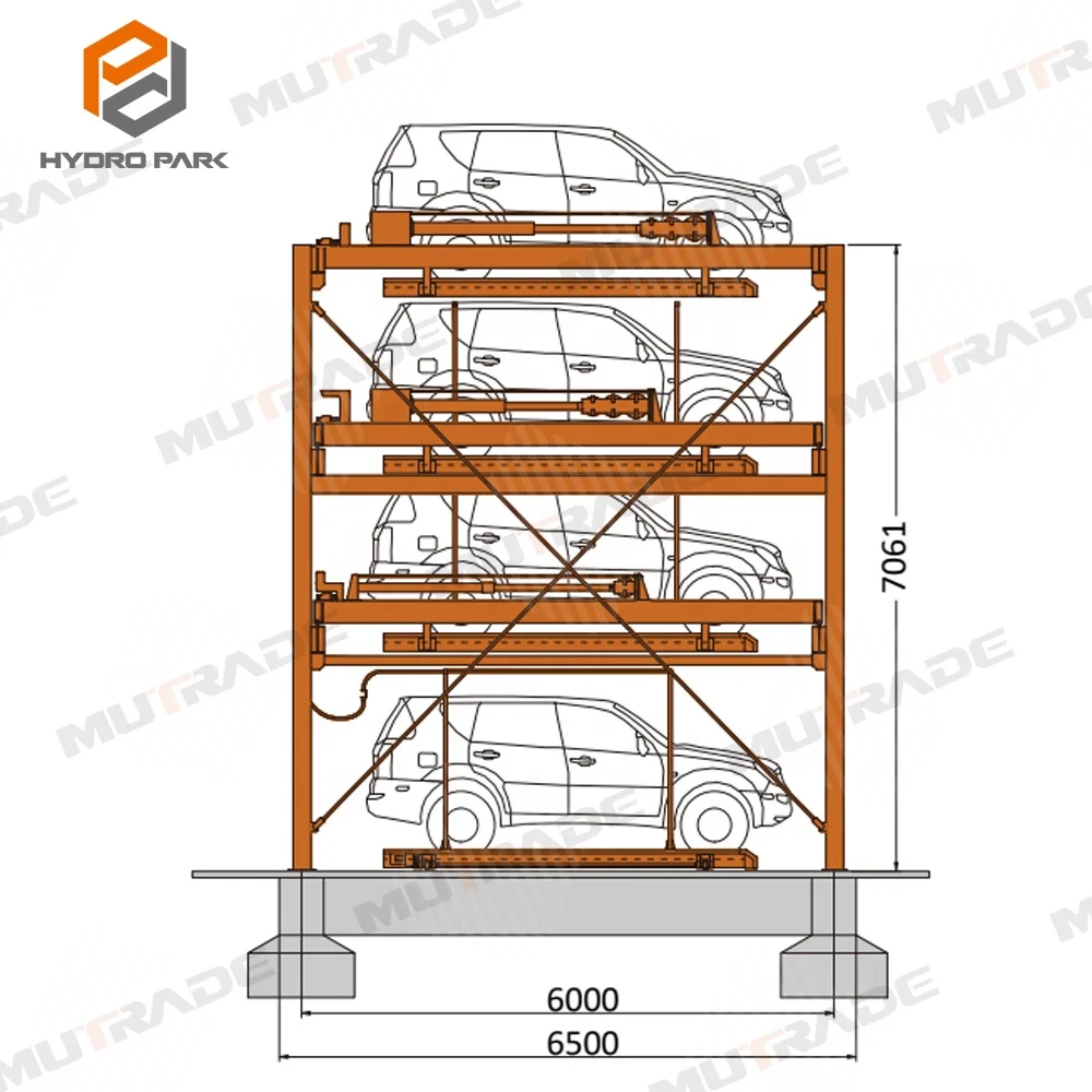 Multi-layer Saving Space Stereo Garage Vertical Carousel Parking Series Puzzle Parking Buildings