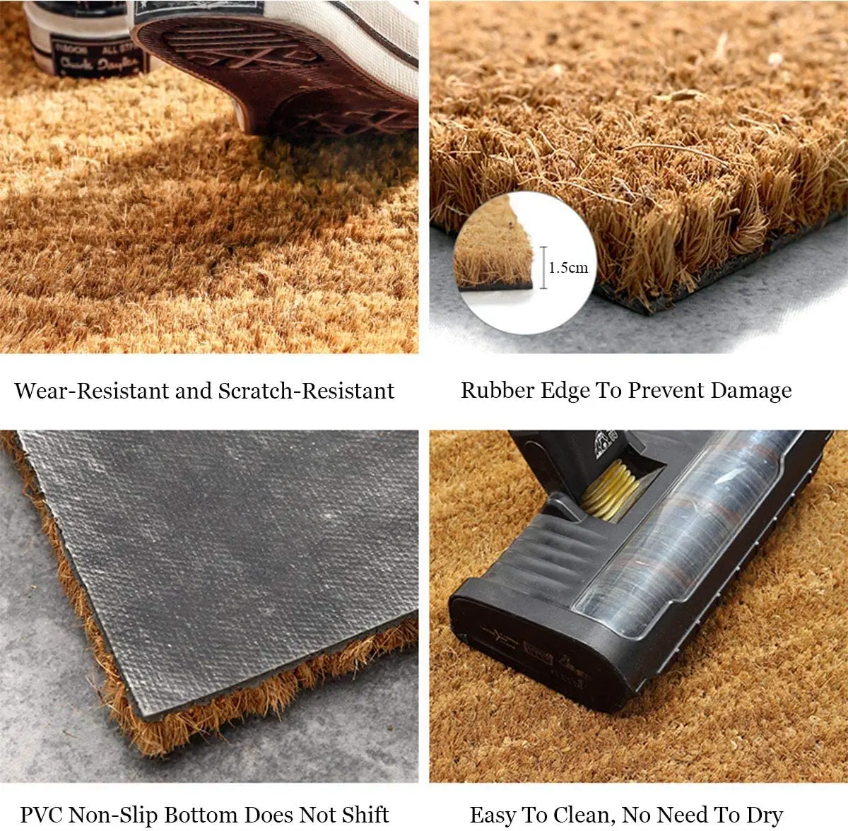 Nature Coco Coir Floor Carpet Rug Step Entrance Small Door Mat