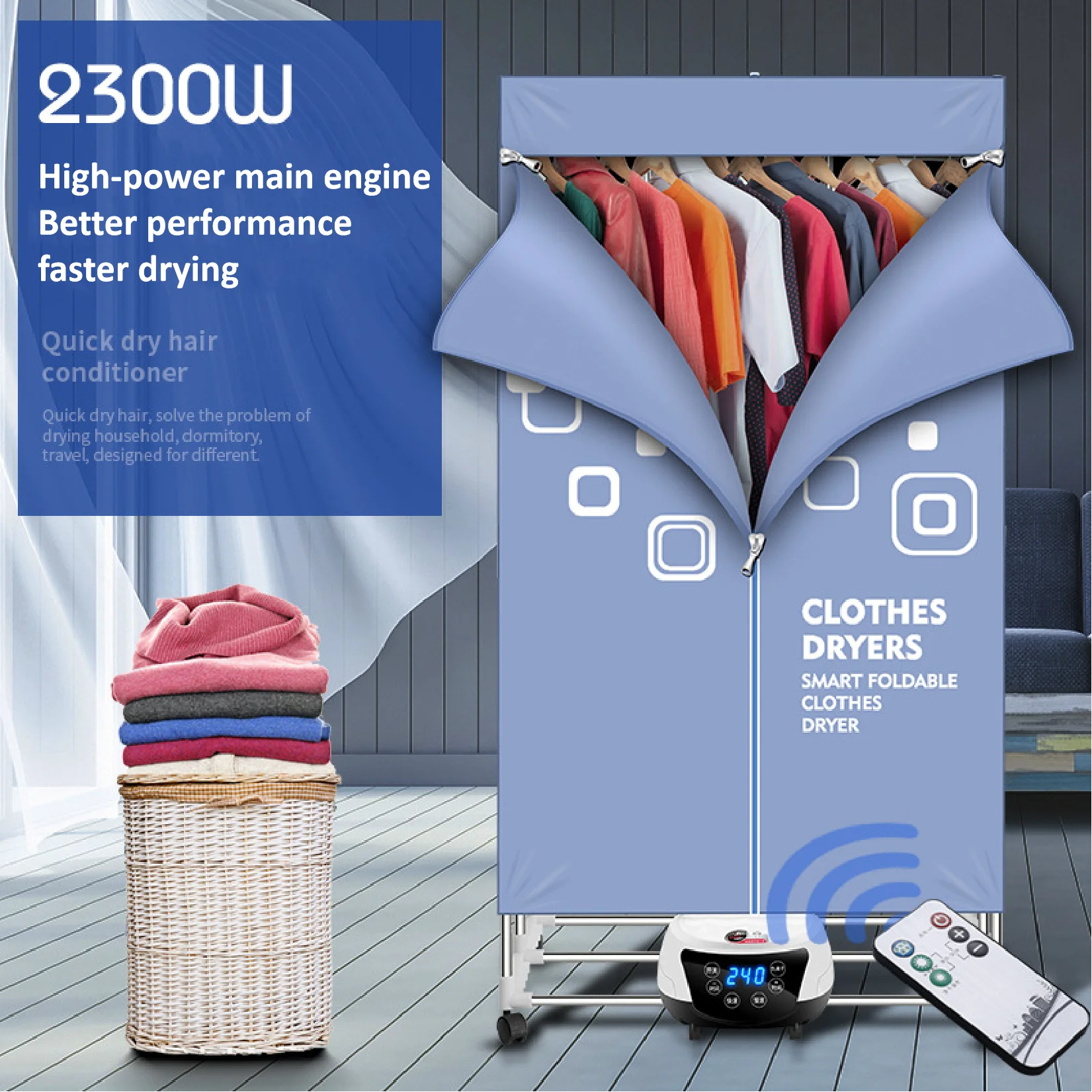  Portable Clothes Dryer, Electric Air Clothing Drying