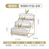 Reindeer-shaped 3-layer glass fruit plate (PVC lid)