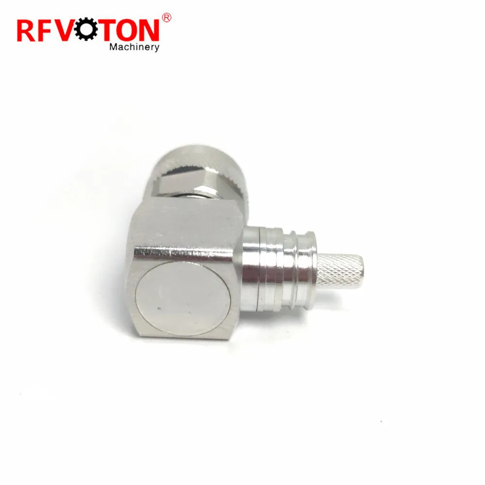 RF Connector Coaxial UHF PL259 Male Crimp (ez) Solderless Right angle Connector for h155 lmr240coaxial cable supplier