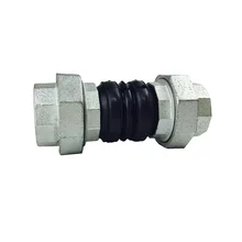 DIN EPDM NBR Pipe Fittings Connector Screws Flexible Union Threaded Rubber Expansion Joint