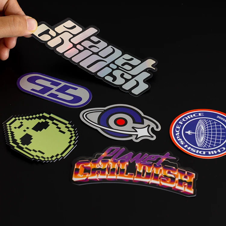 product custom design with cartoon logo die cut decoration label stickers  wholesale self adhesive waterproof vinyl sticker printing-5