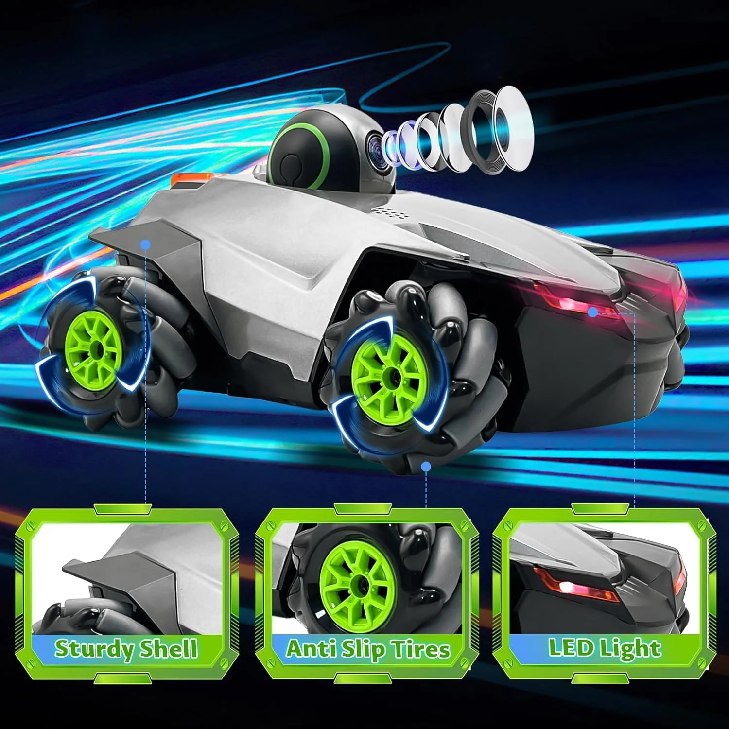 Rose Voiture Télécommandée Fille, Jouet Enfant 8 9 10 11 12 Ans 4WD Voiture Cascadeuse 360° Rotation avec Lumière LED RC Drift | Rakuten