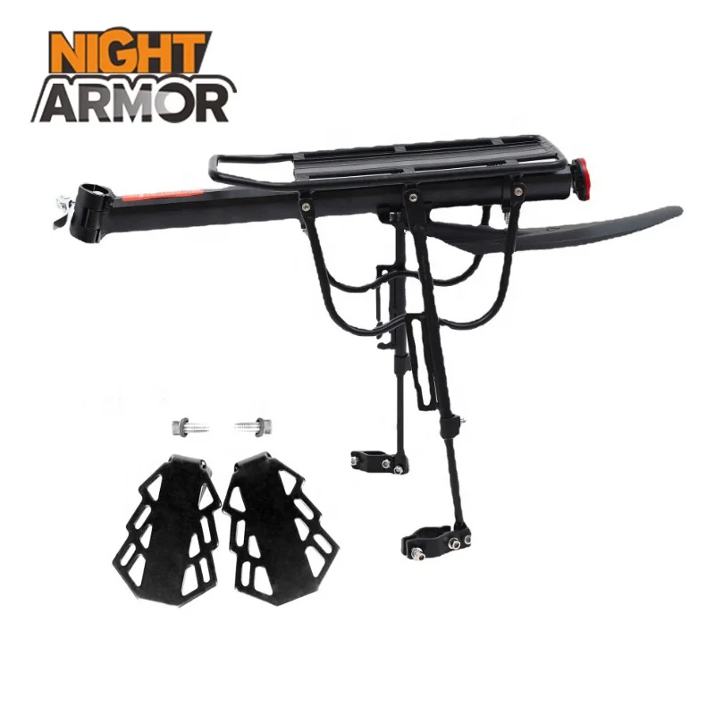 Quick Release Aluminum Alloy Mountain Bike Bicycle Rack Carrier Shelf with Reflective Film