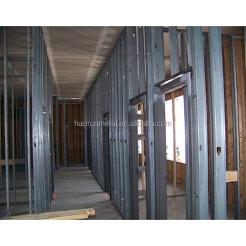 Wall Framing System 25Ga G40 Steel Stud Track Metal Framing Studs