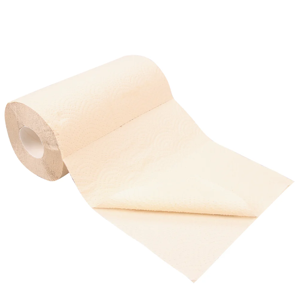 Highly Absorbent unbleached bamboo paper towels 2 ply kitchen tissue