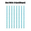 Blue White Striped-Ringed