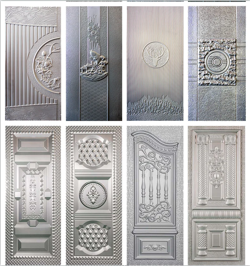 Skin Door Bending Stamping Sheet Metals Puertas De Exterior Wrought