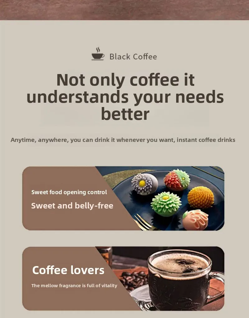 L-Carnitine Ketone Instant Coffee Powder Low Carbohydrate Fast Weight Loss Fat Burning Mellow Bitter Flavor Available Chocolate