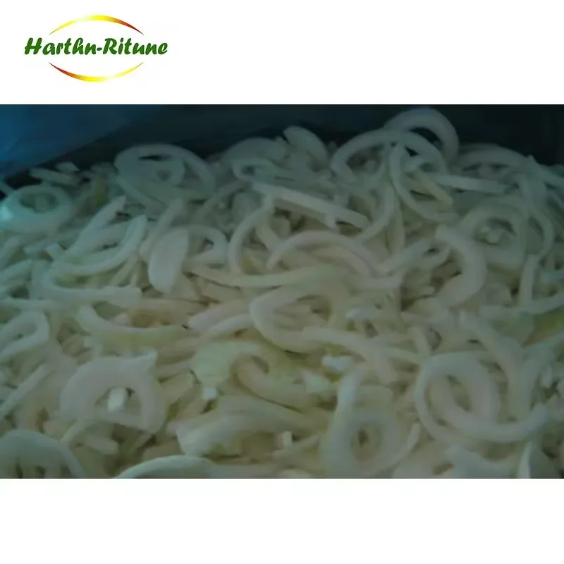 Wholesale IQF fagyasztott hagymacsíkok, kockázott friss fagyasztott zöldségek ára