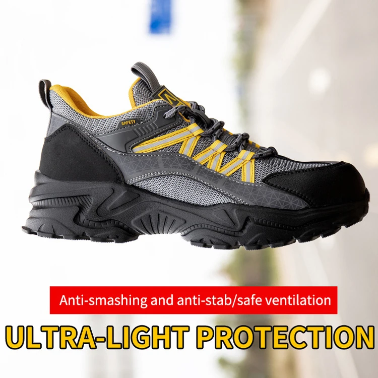 Zapatos Seguridad Hombre Ligeros s3 Calzado de Seguridad Mujer Transpirables Punta de Acero Zapatillas de Trabajo 