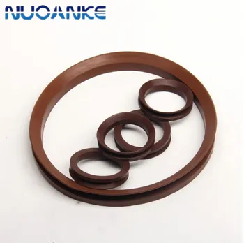 VA/VD Water Seal, V-Type Rotary Sealing Ring, Ding Qing Rubber Skeleton  Free Oil Seal dust-Proof V-Type Sealing Ring, 2 Piece (Color : NBR, Size :  VA