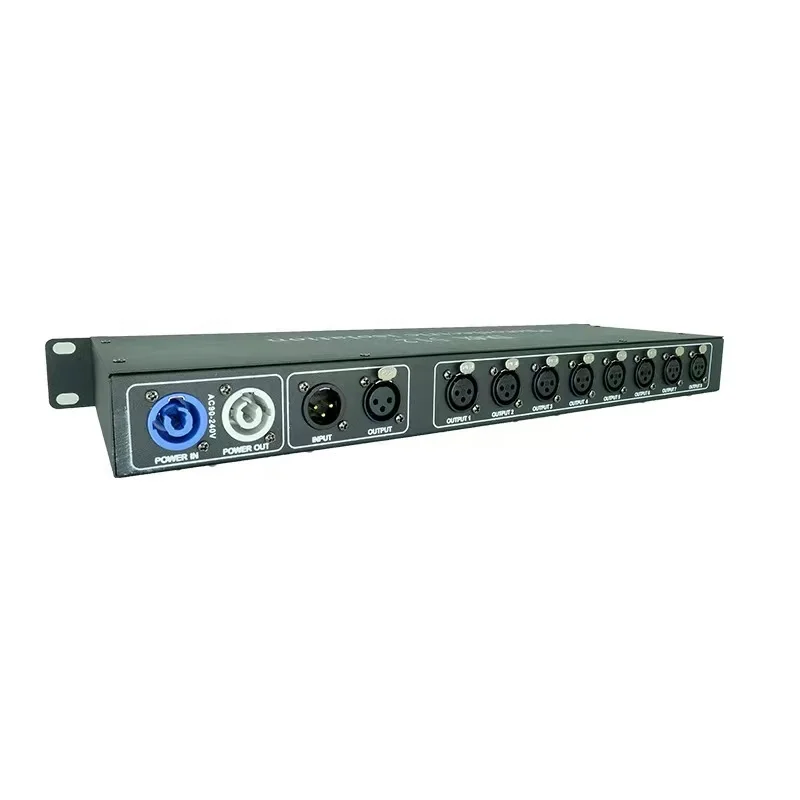 New 8 Channel DMX 512 Splitter Photoelectric Isolation Signal Amplifier