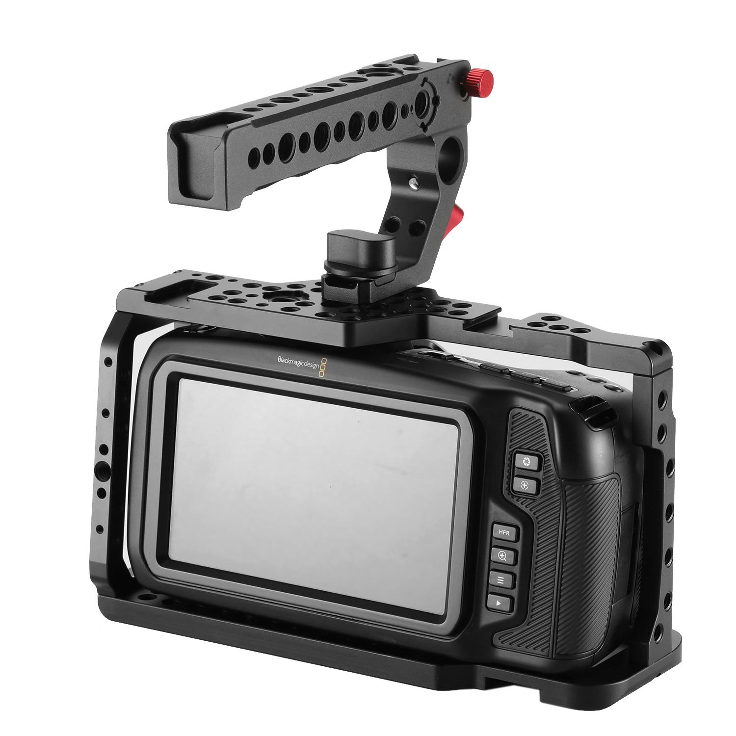 
С ручкой сверху ручка с зашитный кожук для Холодный башмак адаптер + 15-мм стержневой зажим для eachrig BMPCC 4K 6K клетка для Tilta BMPCC 4K 