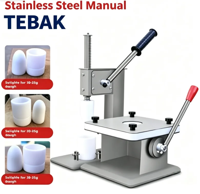 TEBAK Manual Steamed Bun Forming Machine, Commercial Steamed Bun Pressing Machine, Dough-filled Steamed Bun Press Machine