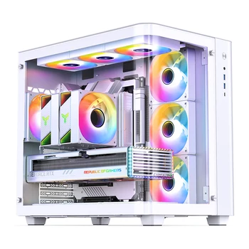 New Computer Case JONSBO TK-3 WHITE separated cabinet M ATX Case Gaming Computer Case Gaming PC