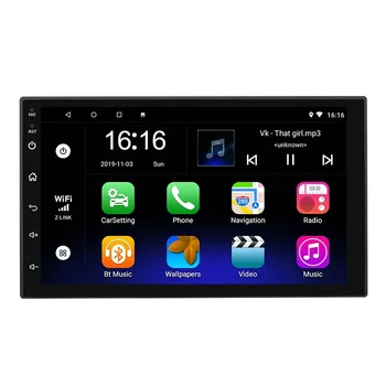 Touch Screen Digital 45W Double Din Android Auto Head Unit Universal 7inch 2din Wifi Gps Car Radio With Dvd