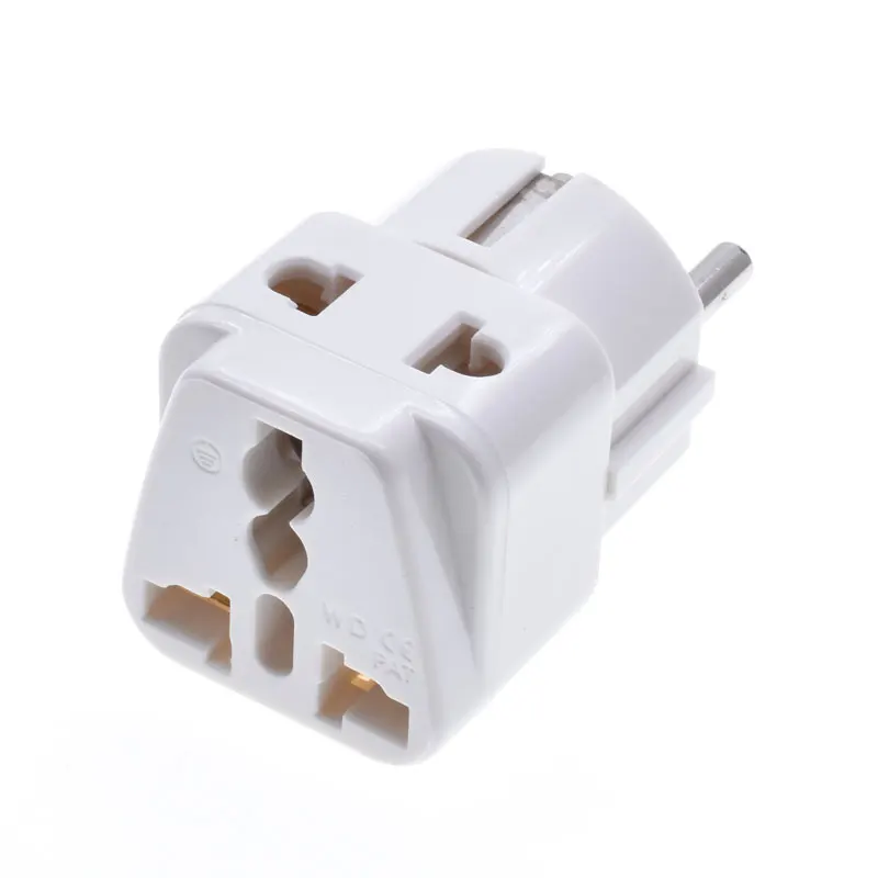 Adattatore Presa Inglese A Spina Italiana Adattatore Da Viaggio UK A Europa EU, Spina Britannica A 2 Pin Europeo, Modelli 3,5,10,15A - Electrovision Adattatore Prese Electrovision