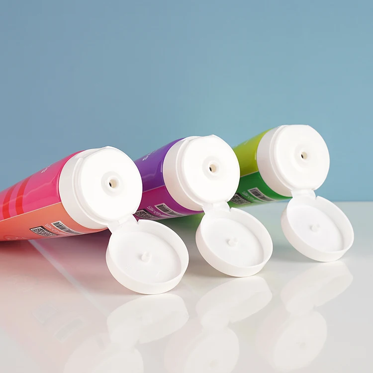 OEM ODM Hot Selling Cosmetic Empty Tube Packaging Plastic PE PCR 200ml Flip Top Cap Custom Size Available Face Mask Skin Care