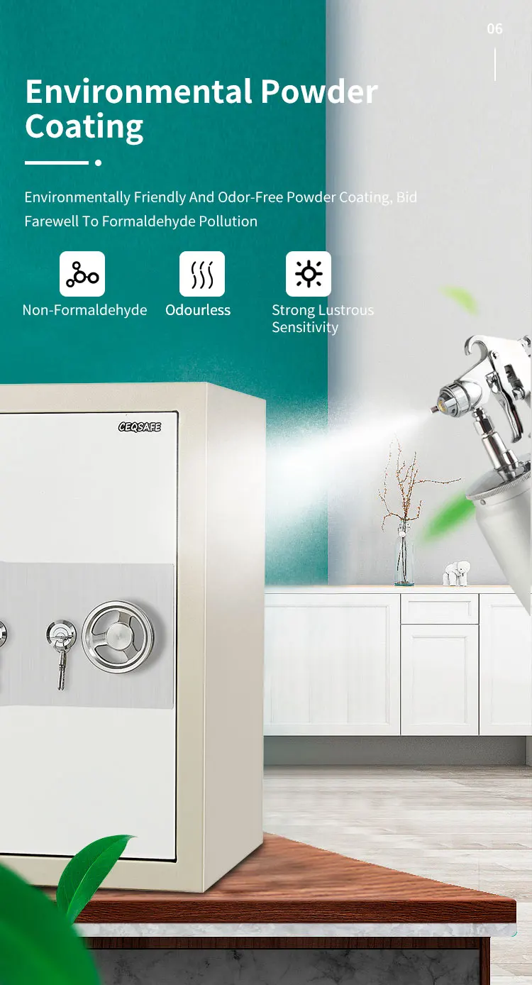 CEQSAFE Home Office Fire Box 2 Key Locks Cabinet Document Fireproof Safe supplier