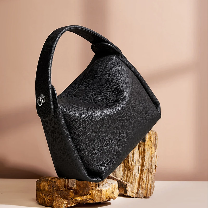 Women Handbag Leather Shoulder Custom Logo Leather Ladies Hand Bags Soft Handbag Tote Purse Bag