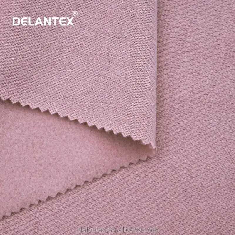 Delantex Custom Super Soft Raw Material Cute Graphics 100% Polyester Double Sided Polar Hoodie Fleece Fabric for Shirts Cloth