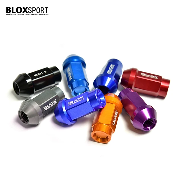 Wheel Lug Nuts For Honda Toyota Ford Lexus M12X1.25 M12X1.5 M14X1.5 7075-T6 Aluminum Alloy Hard