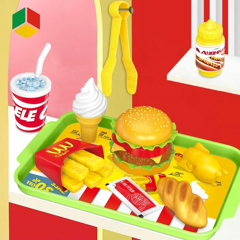 油彩『Burger Set』 Amazon.com: Ceramic Hamburger Plates and Bowls Sets, 5-Set