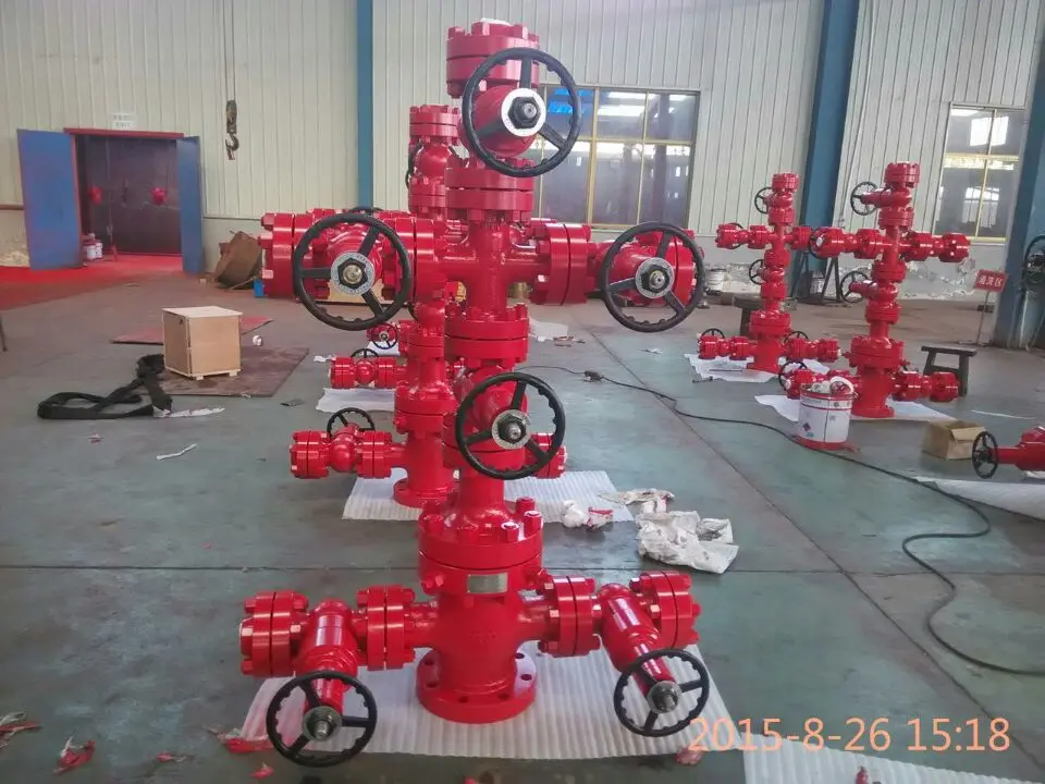 Стандартная газовая нефтяная скважина API 6A и Рождественская елка устья X-елка для нефтяной вышки в