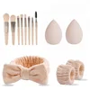 Light khaki-13-piece makeup egg set-opp bag