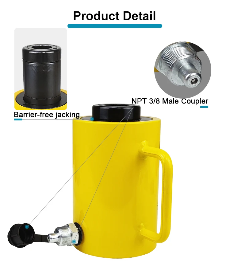 Rch3050 30t Hydraulic Cylinder Jack Hollow Single Acting Hydraulic Ram