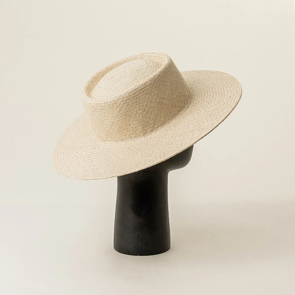 Summer Sun Protection Floppy Straw Beach Hat Luxury Toquilla Straw