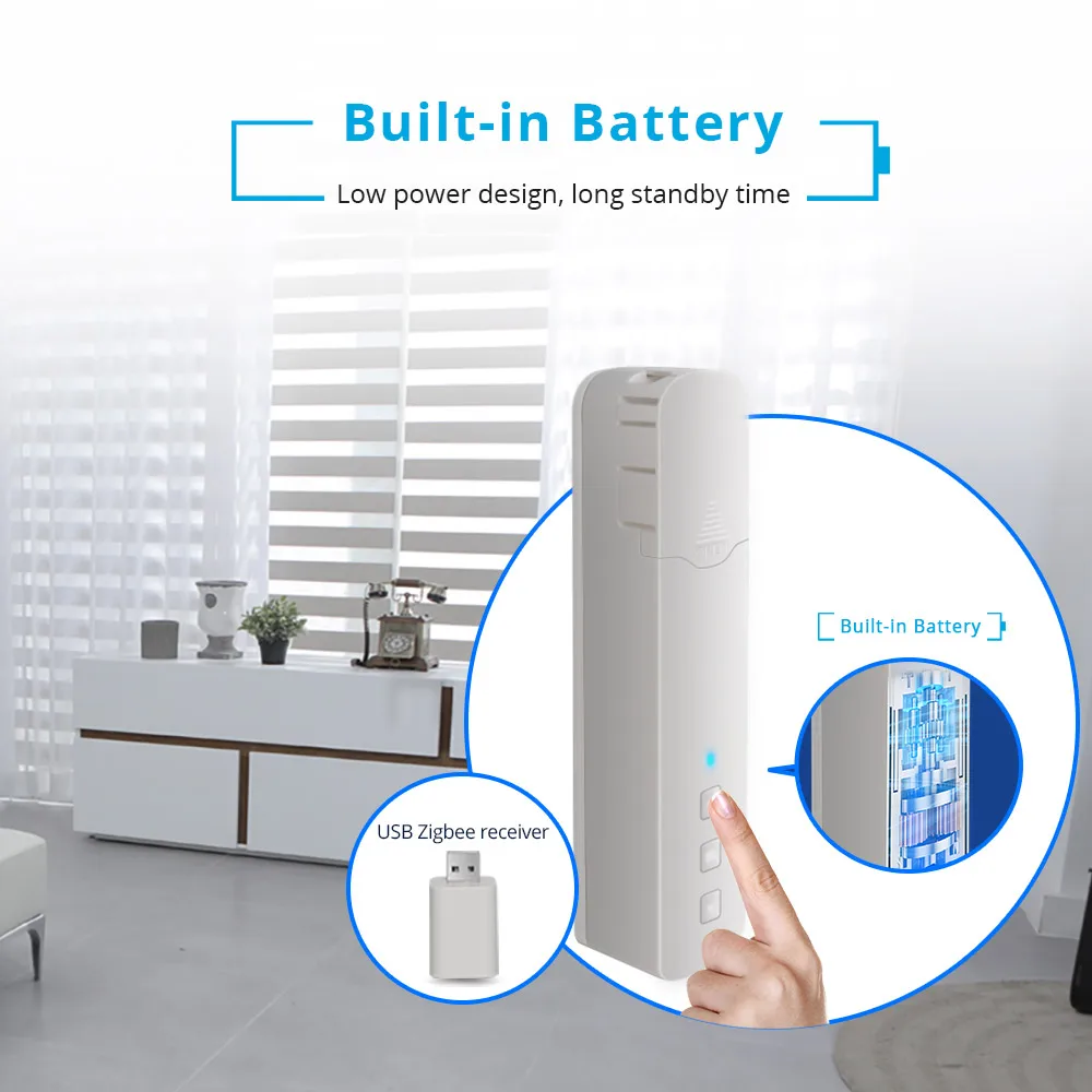 Zemismart Homekit Zigbee Bean Blinds Smart Shade Driver Roller Shutter Motor IOS Home App Siri Voice Control