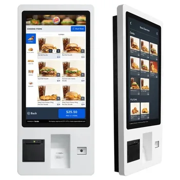 23.6inch 27inch 32inch Interactive Self Service Payment Kiosk Automatic Touch Screen self checkout kiosk machines