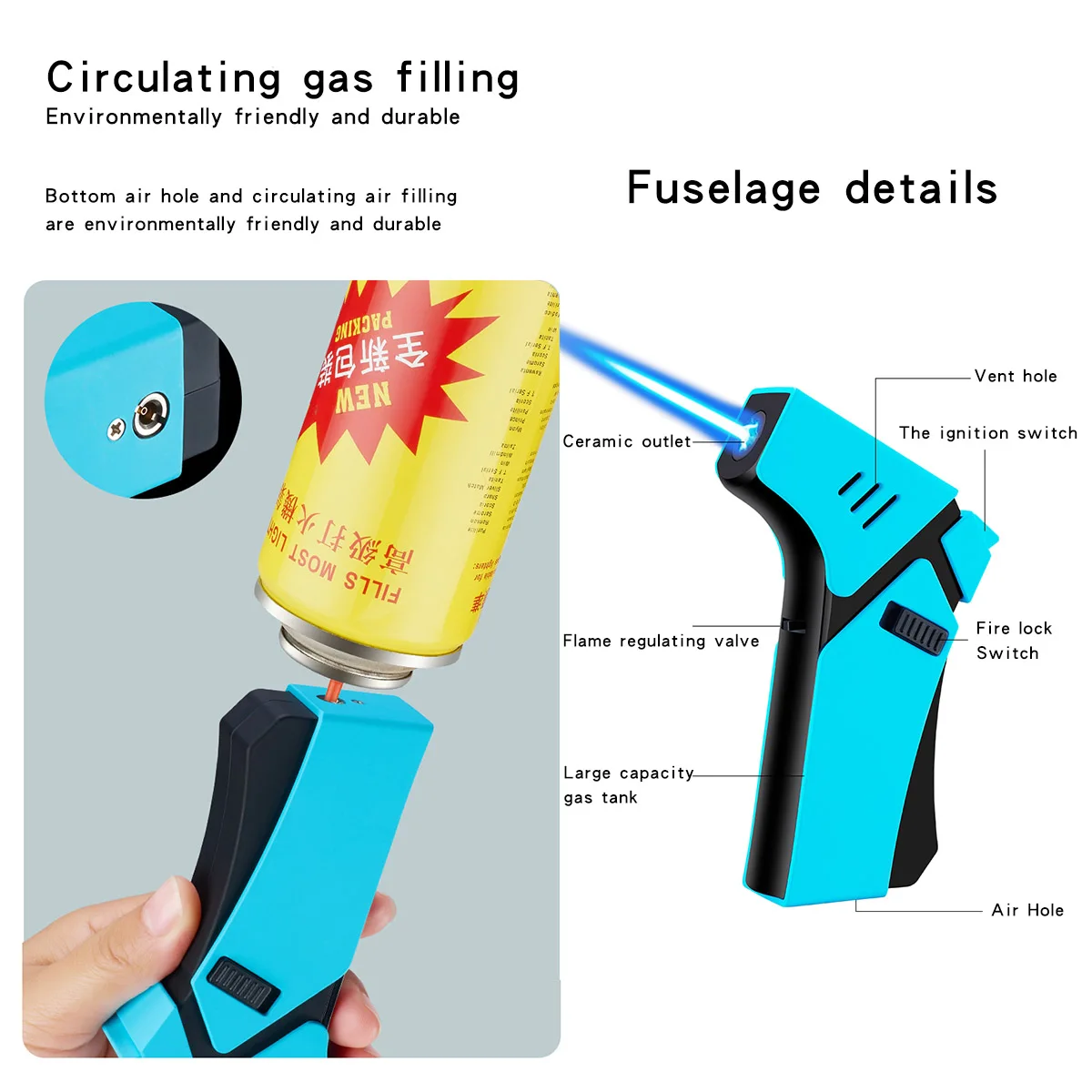 Wholesale Factory Custom Logo Multifunctional Windproof Kitchen BBQ Stove Refillable Mini Butane Jet Torch Lighters