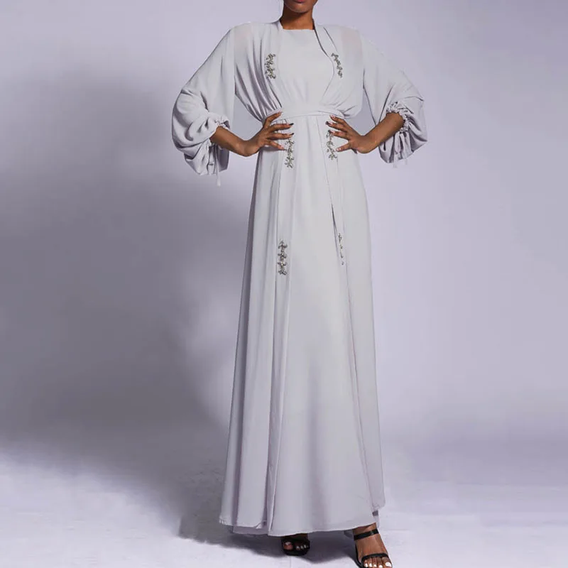 Kimono Abaya Ramadan EID Diamond Cardigan Islamic Clothing Muslim ...