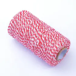 Двухцветная хлопковая нить 2 мм * 100