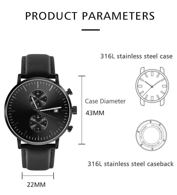 2022 Logo Hop Relogio Wristwatch Clock Strap Plated Business Sports