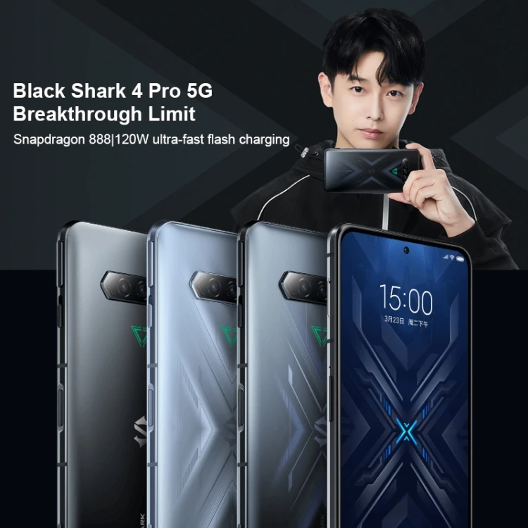 Xiaomi Black Shark 4 Pro 5G 6.67 64MP 16/256GB Snapdragon 888 Phone By  FedEx