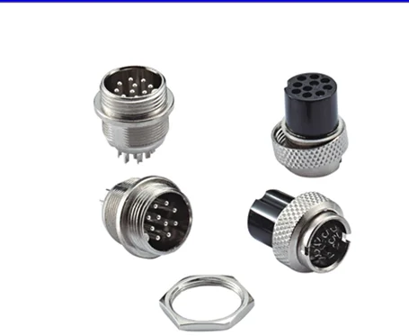 Shenzhen factory high quality M16 male 8 pin electronic circular connector dip connector