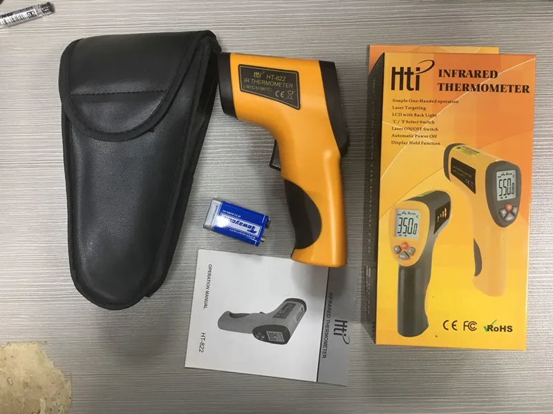 Waterproof Multifunction Heavy Duty Touchless Industrial Digital Infrared Thermometers For Oil