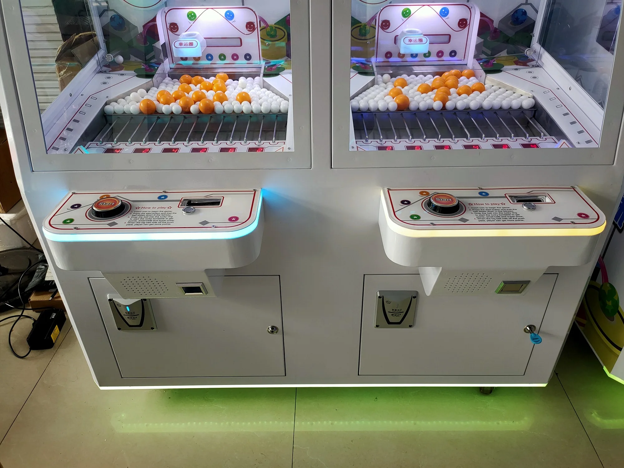 Coin Operated Amusement Park Lucky Jump Pearl Tower Arcade Redemption Ticket Game Machine for Sale